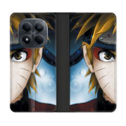 Housse Cuir Portefeuille Pour Xiaomi Redmi Note 15 Pro 4G Manga Naruto Blanc