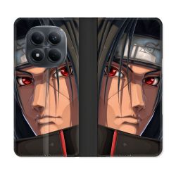 Housse Cuir Portefeuille Pour Xiaomi Redmi Note 15 Pro 4G Manga Naruto Itachi Visage