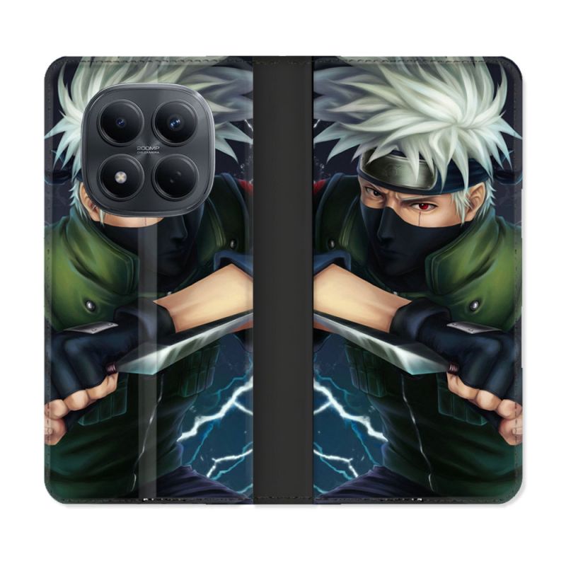 Housse Cuir Portefeuille Pour Xiaomi Redmi Note 15 Pro 4G Manga Naruto Kakashi