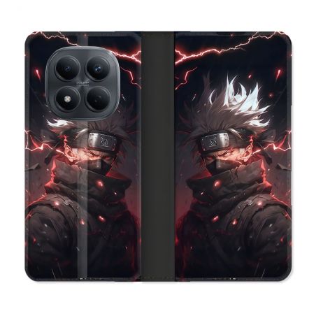 Housse Cuir Portefeuille Pour Xiaomi Redmi Note 15 Pro 4G Manga Naruto Kakashi Dark
