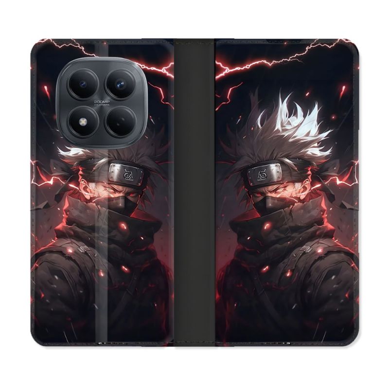 Housse Cuir Portefeuille Pour Xiaomi Redmi Note 15 Pro 4G Manga Naruto Kakashi Dark