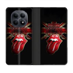 Housse Cuir Portefeuille Pour Xiaomi Redmi Note 15 5G Musique Rolling Stones
