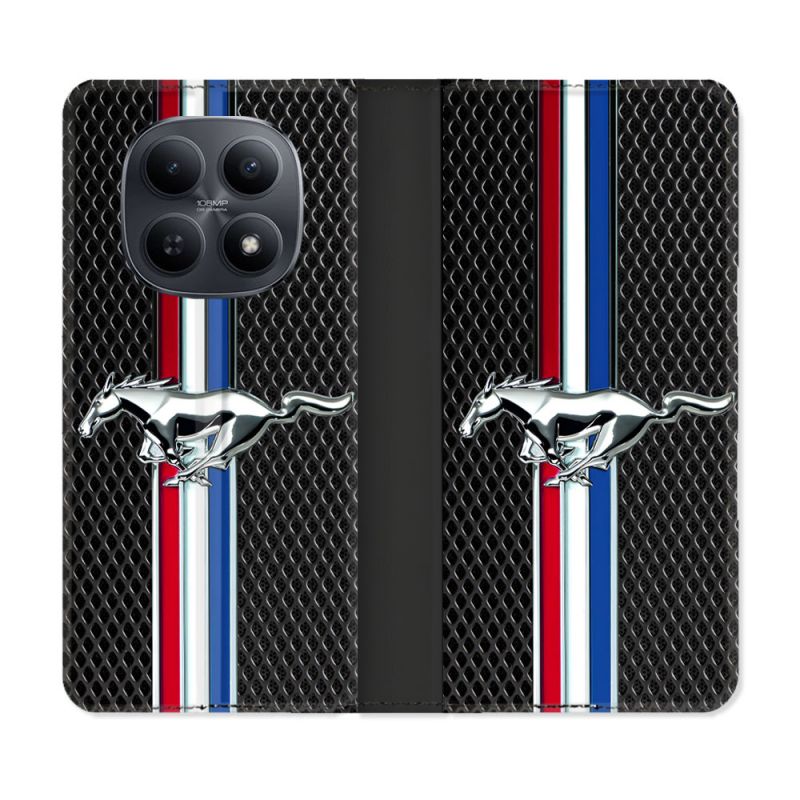 Housse Cuir Portefeuille Pour Xiaomi Redmi Note 15 5G Mustang