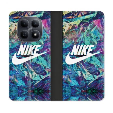 Housse Cuir Portefeuille Pour Xiaomi Redmi Note 15 5G Nike Turquoise