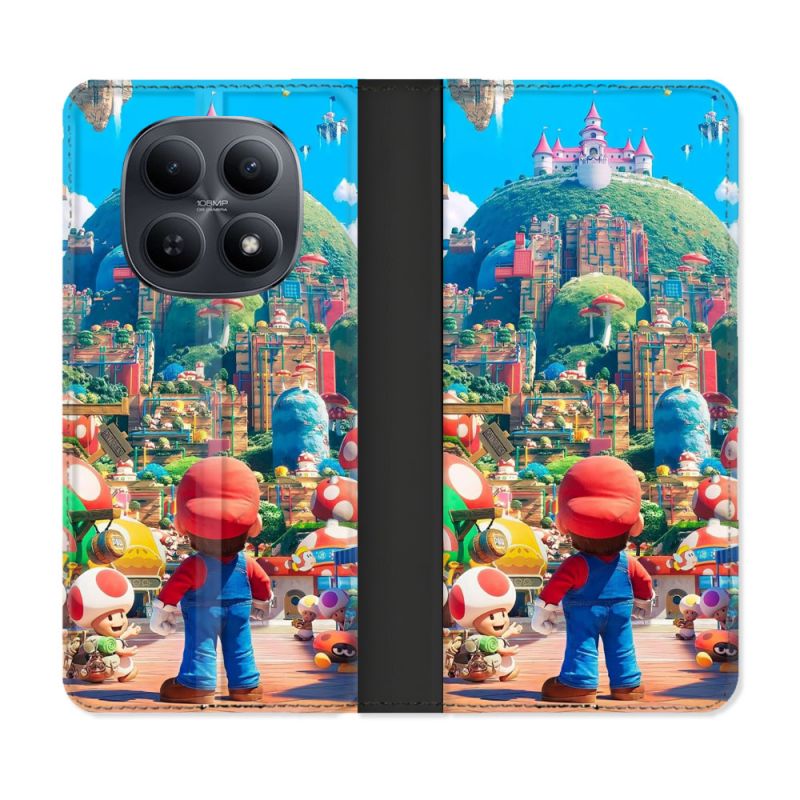 Housse Cuir Portefeuille Pour Xiaomi Redmi Note 15 5G Nintendo World