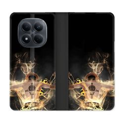 Housse Cuir Portefeuille Pour Xiaomi Redmi Note 15 Pro 4G Manga One Piece Ace Noir