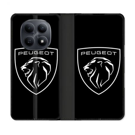 Housse Cuir Portefeuille Pour Xiaomi Redmi Note 15 5G Peugeot