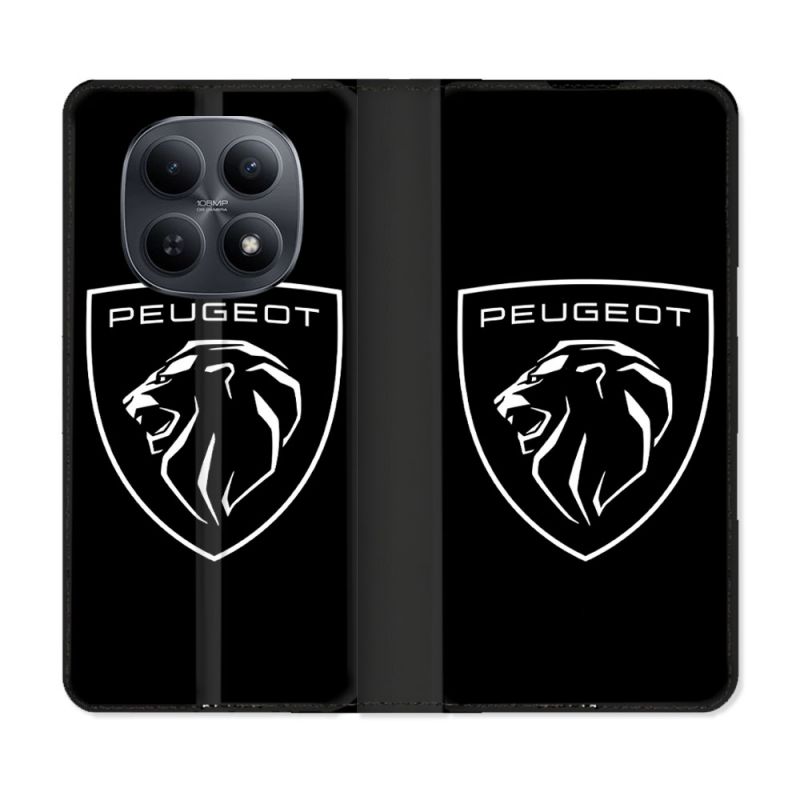 Housse Cuir Portefeuille Pour Xiaomi Redmi Note 15 5G Peugeot