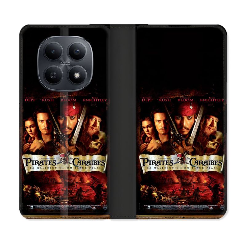 Housse Cuir Portefeuille Pour Xiaomi Redmi Note 15 5G Pirate Des Caraibes