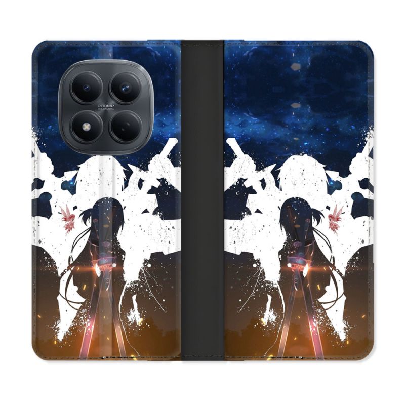 Housse Cuir Portefeuille Pour Xiaomi Redmi Note 15 Pro 4G Manga SAO sword Art Online Asuna