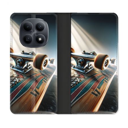 Housse Cuir Portefeuille Pour Xiaomi Redmi Note 15 5G Planche Skate