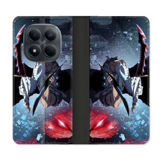 Housse Cuir Portefeuille Pour Xiaomi Redmi Note 15 Pro 4G Manga Solo Leveling Sung Epee