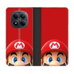 Housse Cuir Portefeuille Pour Xiaomi Redmi Note 15 Pro 4G Mario Rouge