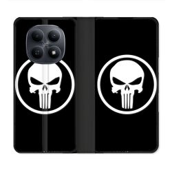 Housse Cuir Portefeuille Pour Xiaomi Redmi Note 15 5G Punisher