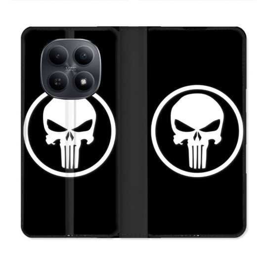 Housse Cuir Portefeuille Pour Xiaomi Redmi Note 15 5G Punisher