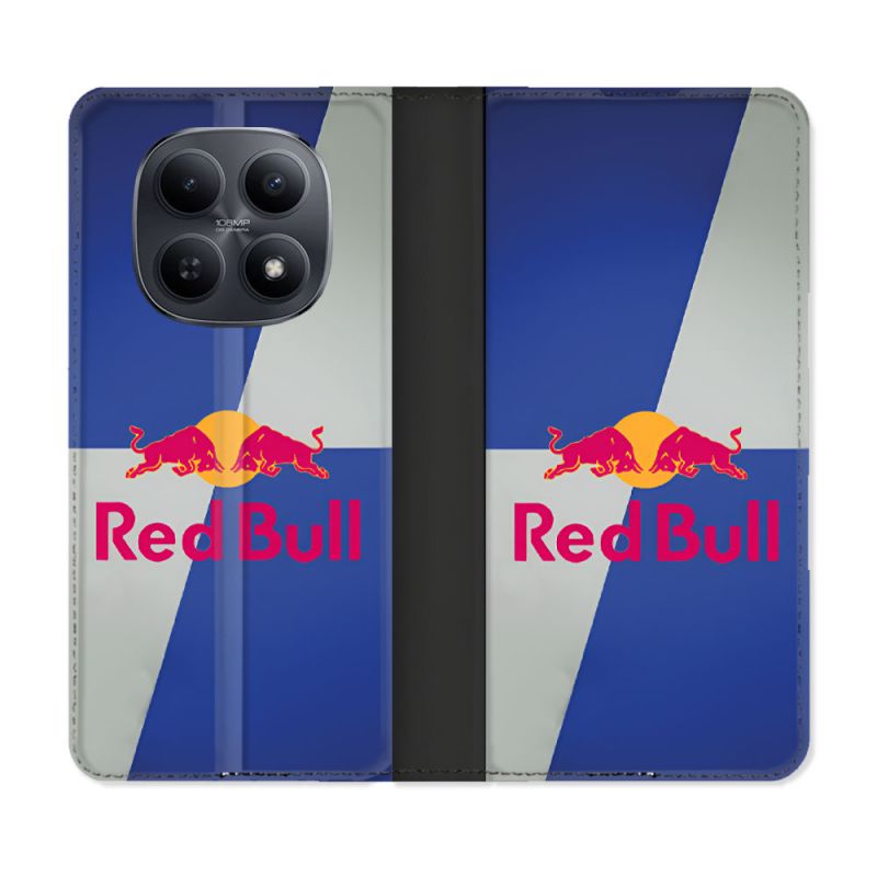 Housse Cuir Portefeuille Pour Xiaomi Redmi Note 15 5G Red Bull Classique