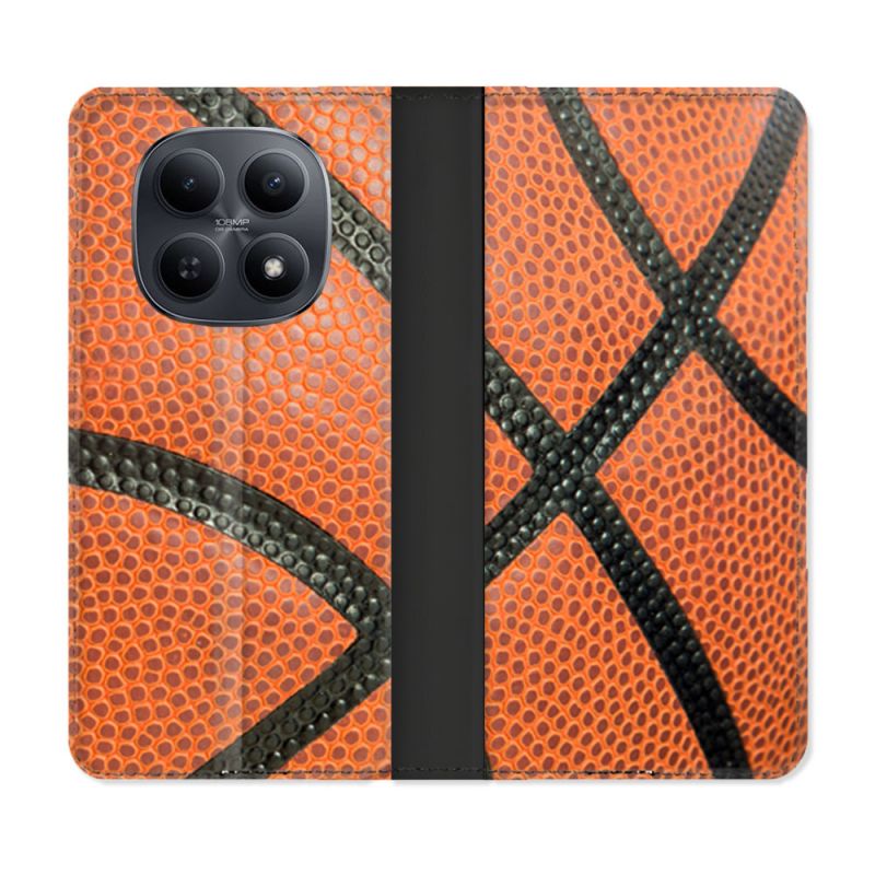 Housse Cuir Portefeuille Pour Xiaomi Redmi Note 15 5G Sport Ballon Basket