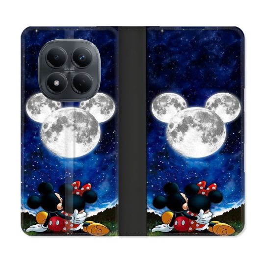 Housse Cuir Portefeuille Pour Xiaomi Redmi Note 15 Pro 4G Mickey Minnie