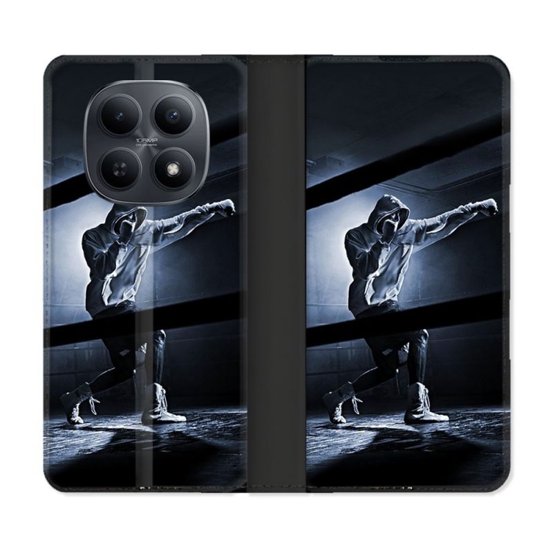 Housse Cuir Portefeuille Pour Xiaomi Redmi Note 15 5G Sport Boxe Poing
