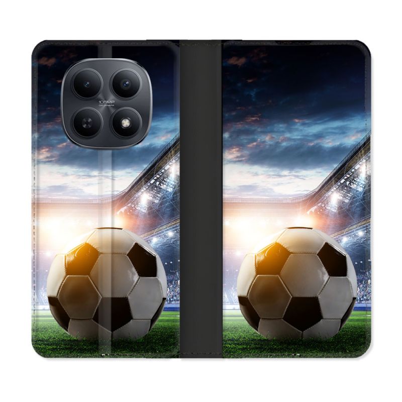 Housse Cuir Portefeuille Pour Xiaomi Redmi Note 15 5G Sport Football Stade