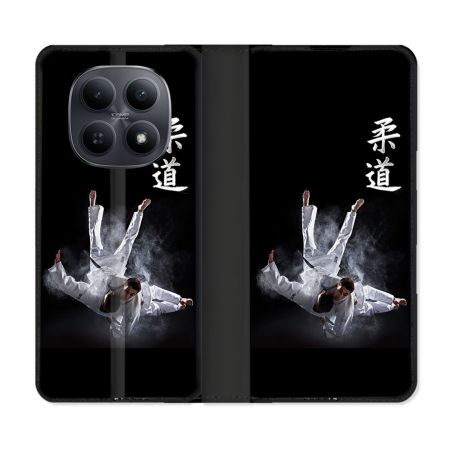 Housse Cuir Portefeuille Pour Xiaomi Redmi Note 15 5G Sport Judo Noir