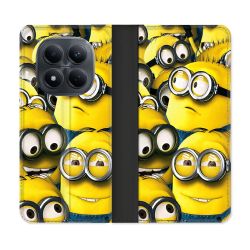 Housse Cuir Portefeuille Pour Xiaomi Redmi Note 15 Pro 4G Minions Groupe