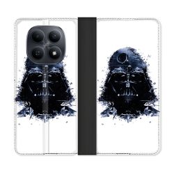 Housse Cuir Portefeuille Pour Xiaomi Redmi Note 15 5G Star Wars - Dark Vador Blanc