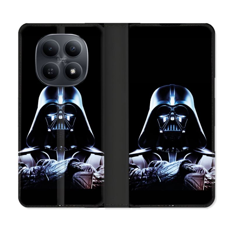Housse Cuir Portefeuille Pour Xiaomi Redmi Note 15 5G Star Wars - Dark Vador Noir