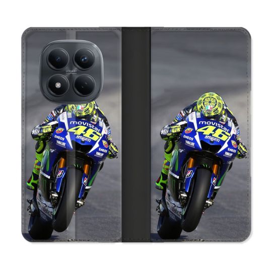 Housse Cuir Portefeuille Pour Xiaomi Redmi Note 15 Pro 4G Moto Course GP Wheeling 46