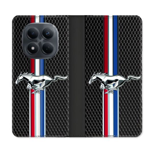 Housse Cuir Portefeuille Pour Xiaomi Redmi Note 15 Pro 4G Mustang