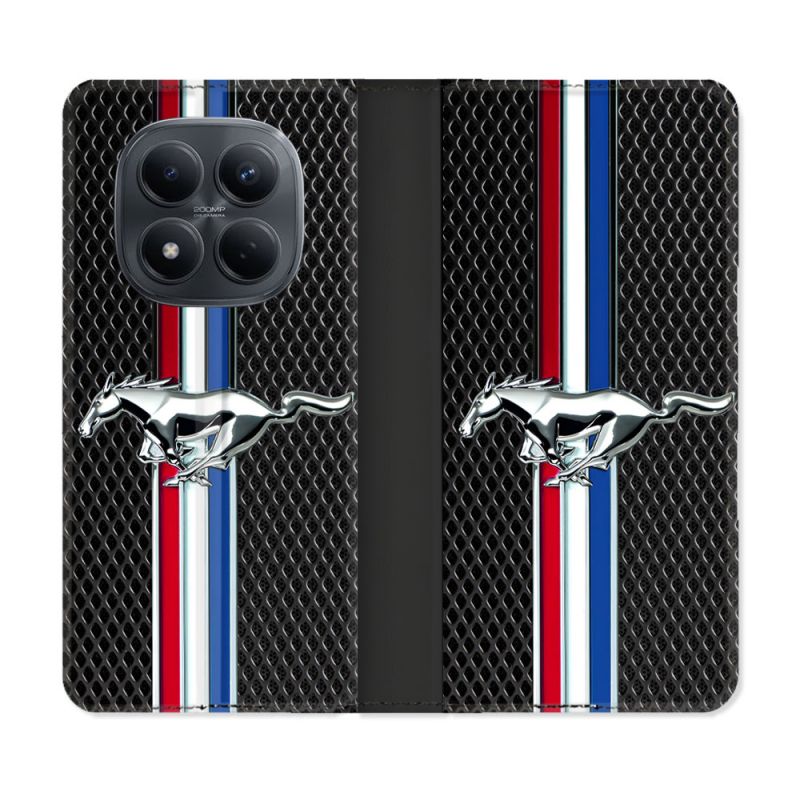 Housse Cuir Portefeuille Pour Xiaomi Redmi Note 15 Pro 4G Mustang
