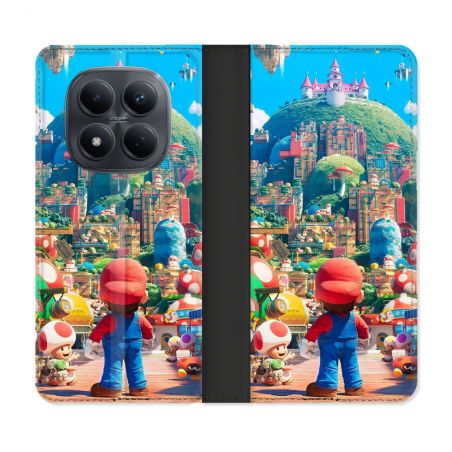 Housse Cuir Portefeuille Pour Xiaomi Redmi Note 15 Pro 4G Nintendo World