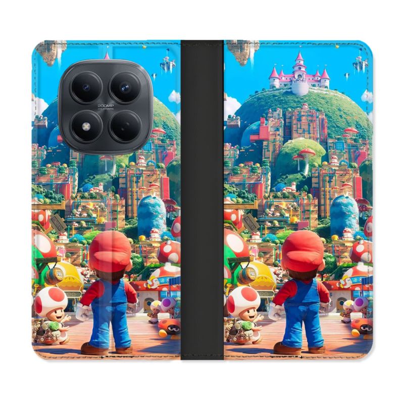 Housse Cuir Portefeuille Pour Xiaomi Redmi Note 15 Pro 4G Nintendo World