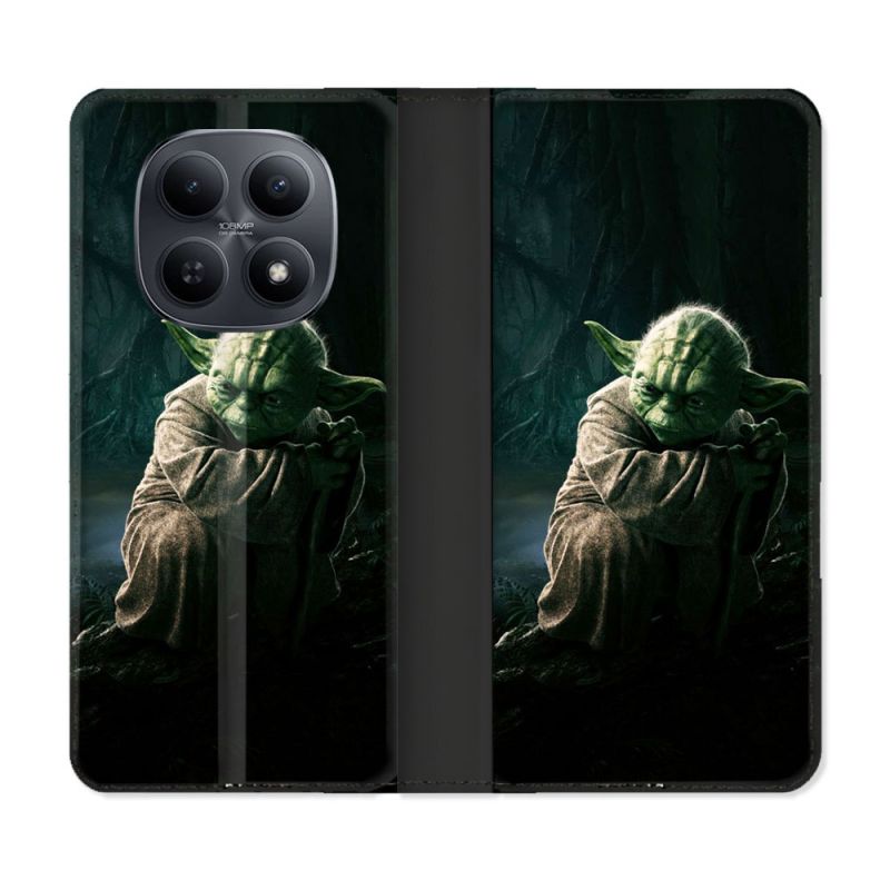 Housse Cuir Portefeuille Pour Xiaomi Redmi Note 15 5G Star Wars - Yoda sombre