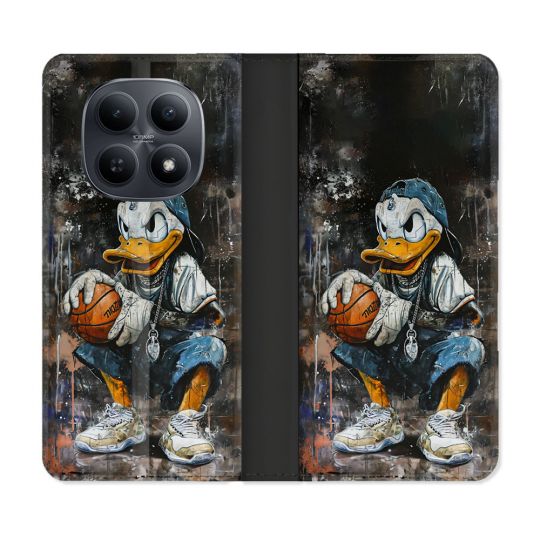 Housse Cuir Portefeuille Pour Xiaomi Redmi Note 15 5G Street Art Donald Duck