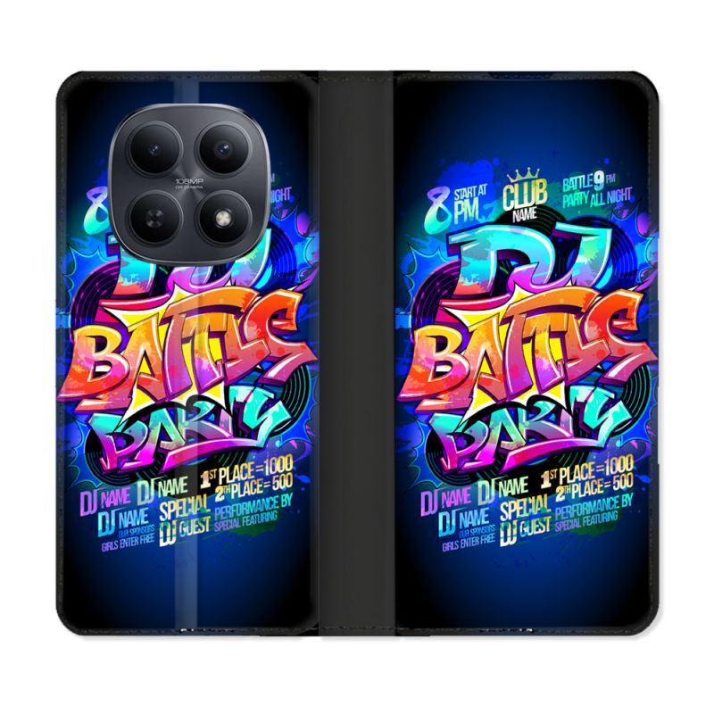 Housse Cuir Portefeuille Pour Xiaomi Redmi Note 15 5G Street Art Rap