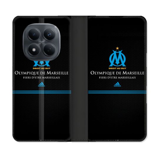 Housse Cuir Portefeuille Pour Xiaomi Redmi Note 15 Pro 4G Olympique Marseille OM Fier etre Marseillais