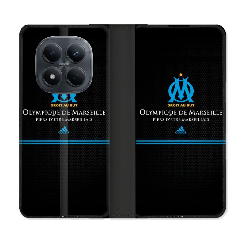 Housse Cuir Portefeuille Pour Xiaomi Redmi Note 15 Pro 4G Olympique Marseille OM Fier etre Marseillais