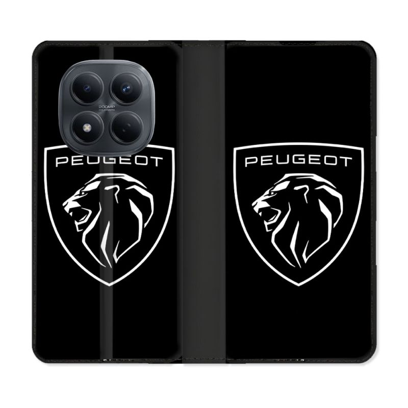 Housse Cuir Portefeuille Pour Xiaomi Redmi Note 15 Pro 4G Peugeot