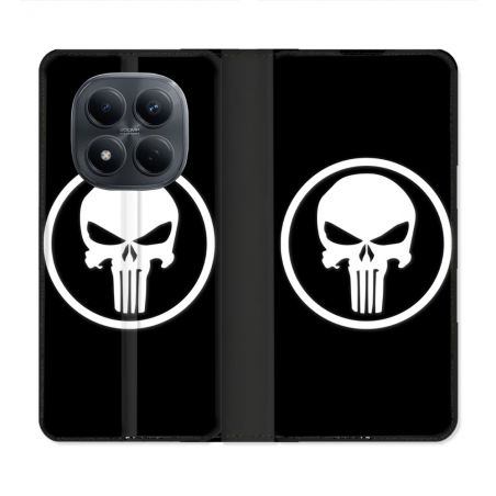 Housse Cuir Portefeuille Pour Xiaomi Redmi Note 15 Pro 4G Punisher