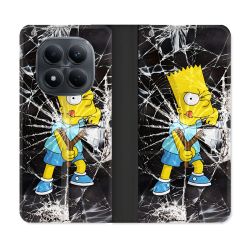 Housse Cuir Portefeuille Pour Xiaomi Redmi Note 15 Pro 4G Simpson Bart