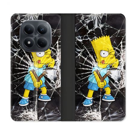 Housse Cuir Portefeuille Pour Xiaomi Redmi Note 15 Pro 4G Simpson Bart