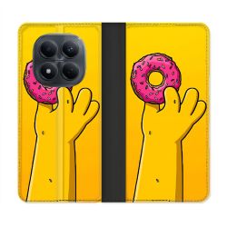 Housse Cuir Portefeuille Pour Xiaomi Redmi Note 15 Pro 4G Simpson Donuts