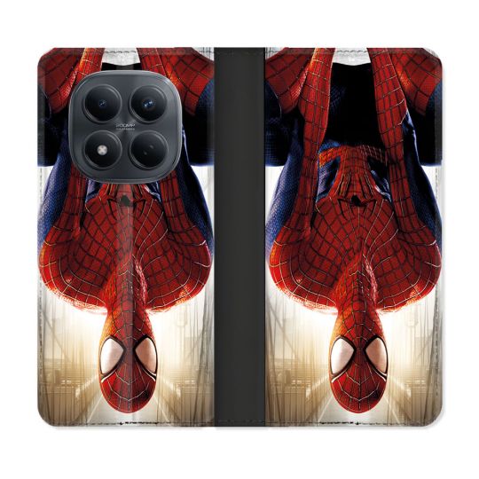Housse Cuir Portefeuille Pour Xiaomi Redmi Note 15 Pro 4G Spiderman Invers