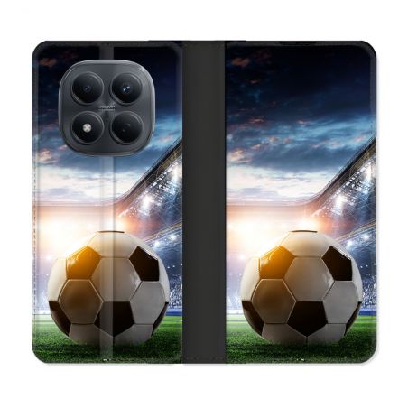 Housse Cuir Portefeuille Pour Xiaomi Redmi Note 15 Pro 4G Sport Football Stade