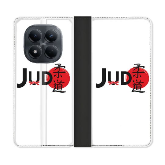 Housse Cuir Portefeuille Pour Xiaomi Redmi Note 15 Pro 4G Sport Judo Logo