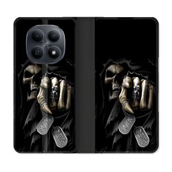 Housse Cuir Portefeuille Pour Xiaomi Redmi Note 15 5G Tete de Mort Your Next