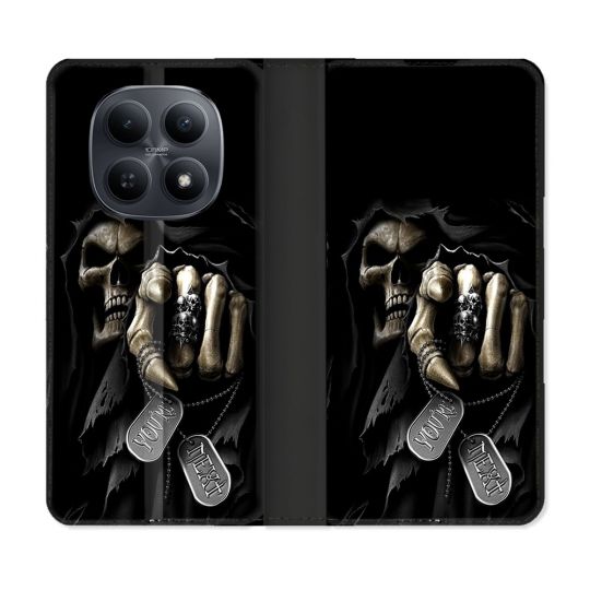 Housse Cuir Portefeuille Pour Xiaomi Redmi Note 15 5G Tete de Mort Your Next