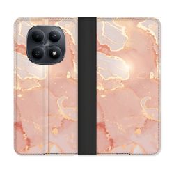 Housse Cuir Portefeuille Pour Xiaomi Redmi Note 15 5G Texture Marbre Rose
