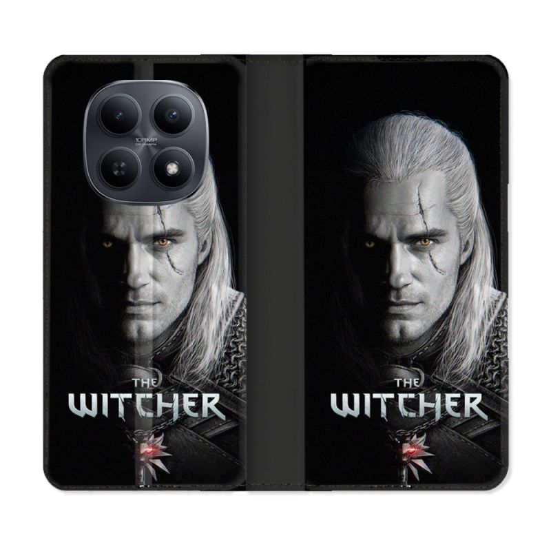 Housse Cuir Portefeuille Pour Xiaomi Redmi Note 15 5G The Witcher Noir